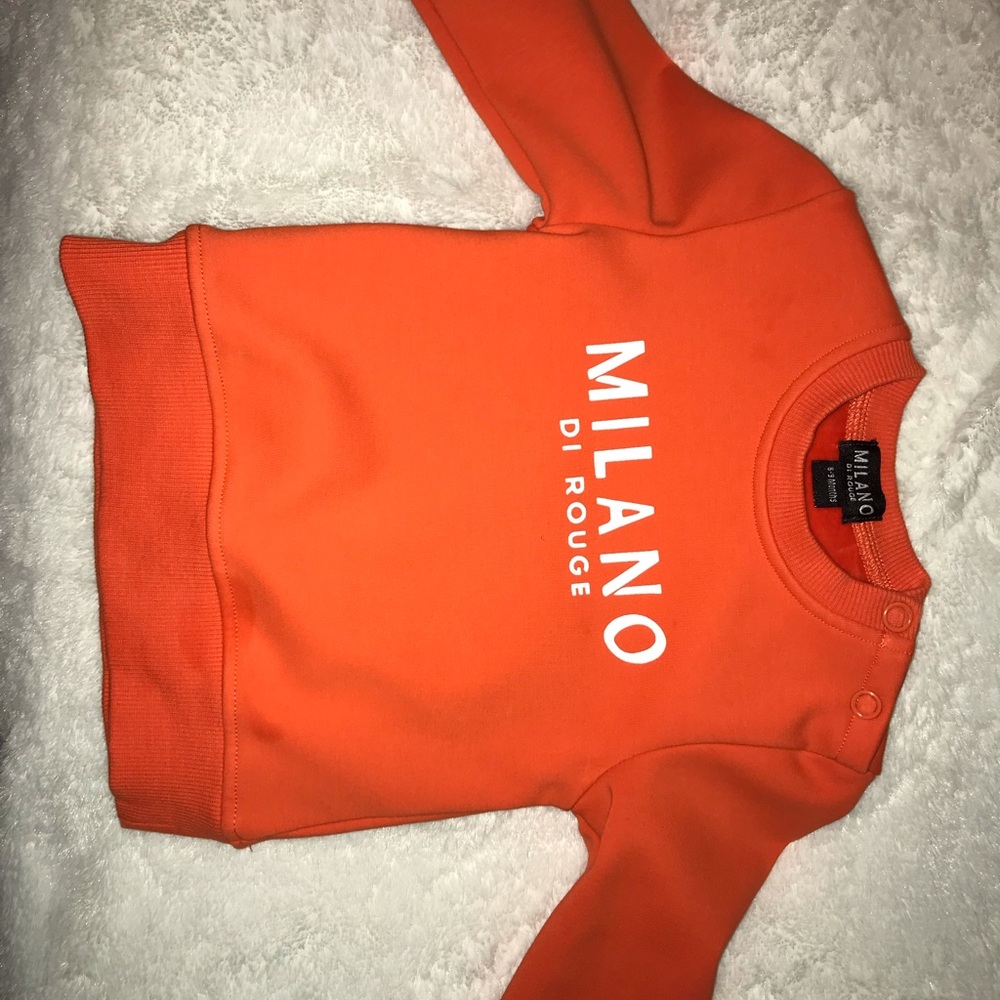 Orange Comfortable sweat suite